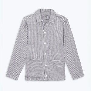 Alex Crane Men’s Linen Kite Jacket Lines Shirt M Medium